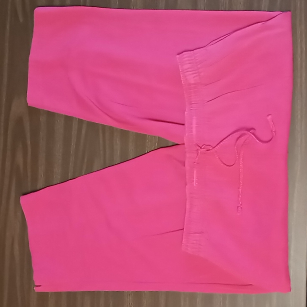 Karen Scott Sport Pink Cropped Pants w Front Tie Size XL